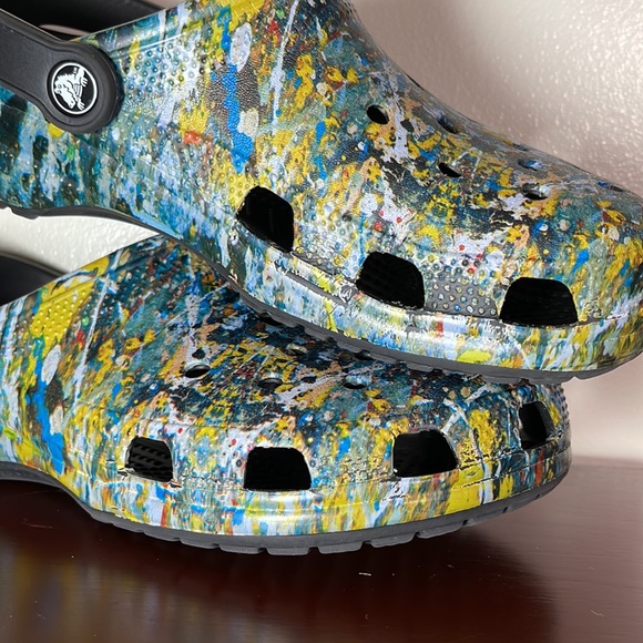 CROCS - RARE Jackson Pollock edition!! Ladies 10 - Picture 6 of 7